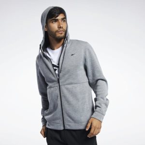 Reebok Workout Ready Kapuzenpullover Herren - Grau - DE 263-UEV